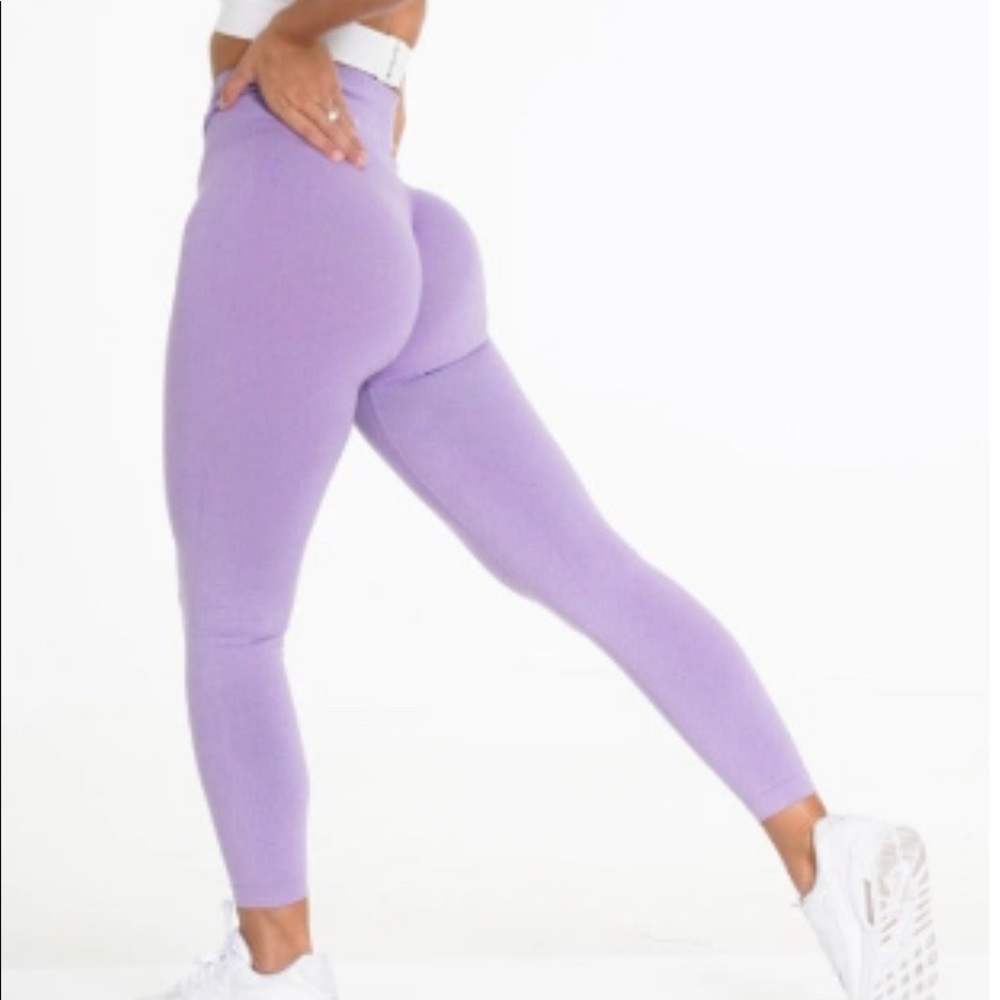 NVGTN LILAC SNAKESKIN SEAMLESS LEGGINGS